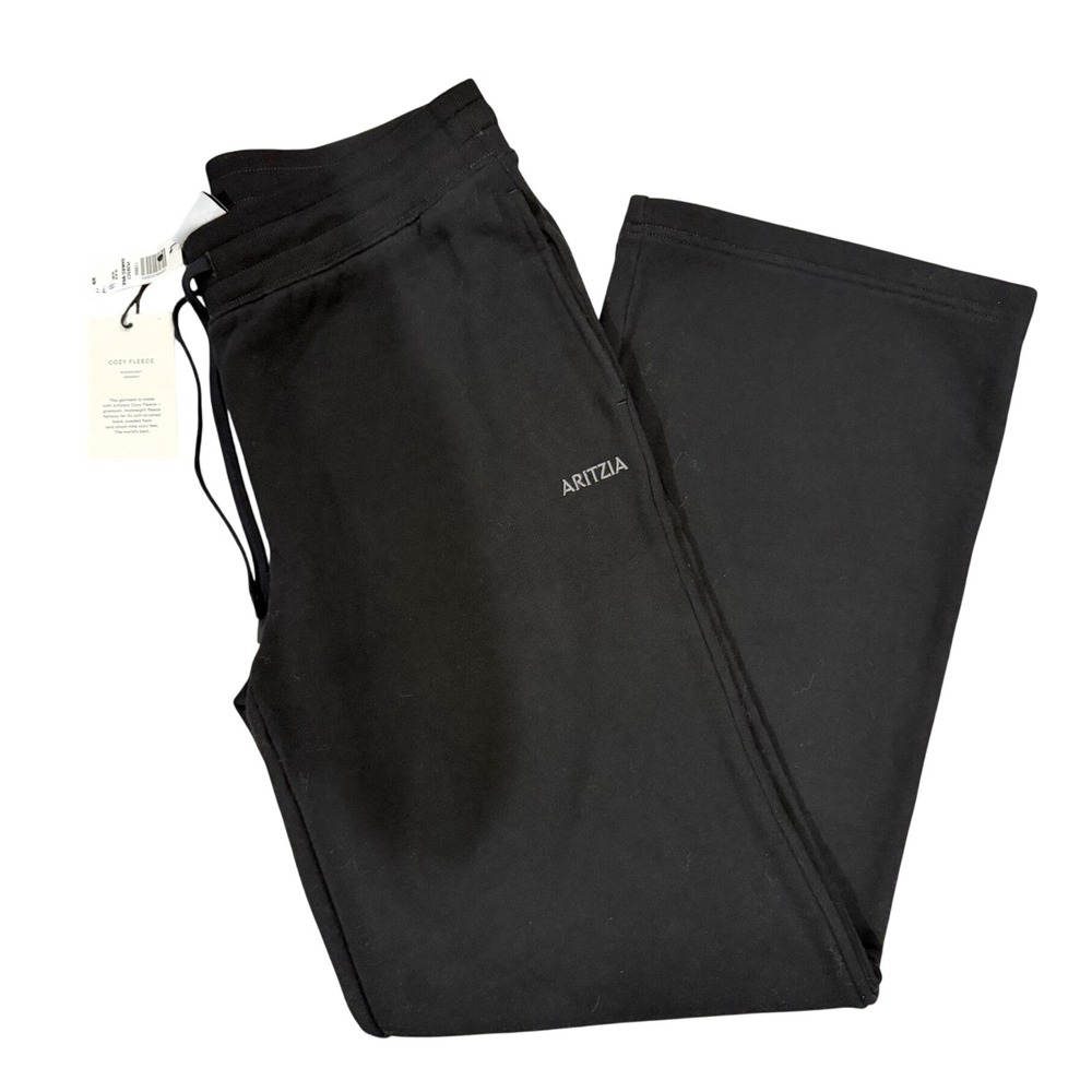 Aritzia Cozy Sweatfleece Perfect Banded Wide Leg Sweatpants